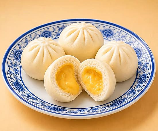 Milk Custard Buns (4pcs) / 奶黄包 (4个)